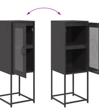Sideboard Schwarz 36x39x107 cm Kaltgewalzter Stahl