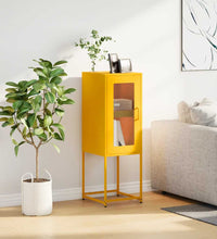 Sideboard Senfgelb 36x39x107 cm Kaltgewalzter Stahl
