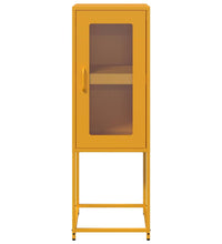 Sideboard Senfgelb 36x39x107 cm Kaltgewalzter Stahl