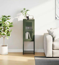 Sideboard Olivgrün 36x39x107 cm Kaltgewalzter Stahl