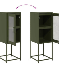 Sideboard Olivgrün 36x39x107 cm Kaltgewalzter Stahl
