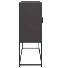 Sideboard Schwarz 100,5x39x107 cm Kaltgewalzter Stahl