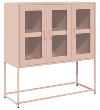 Sideboard Rosa 100,5x39x107 cm Kaltgewalzter Stahl