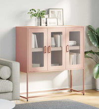 Sideboard Rosa 100,5x39x107 cm Kaltgewalzter Stahl
