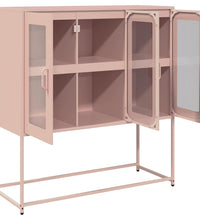 Sideboard Rosa 100,5x39x107 cm Kaltgewalzter Stahl