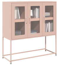 Sideboard Rosa 100,5x39x107 cm Kaltgewalzter Stahl