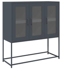 Sideboard Anthrazit 100,5x39x107 cm Kaltgewalzter Stahl