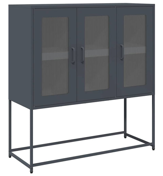 Sideboard Anthrazit 100,5x39x107 cm Kaltgewalzter Stahl