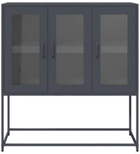 Sideboard Anthrazit 100,5x39x107 cm Kaltgewalzter Stahl