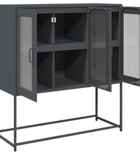 Sideboard Anthrazit 100,5x39x107 cm Kaltgewalzter Stahl