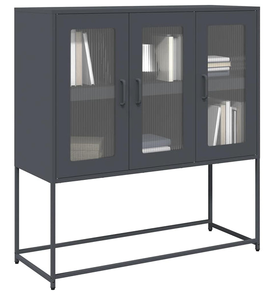 Sideboard Anthrazit 100,5x39x107 cm Kaltgewalzter Stahl