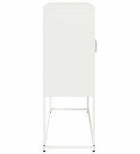 Sideboard Weiß 100,5x39x107 cm Kaltgewalzter Stahl