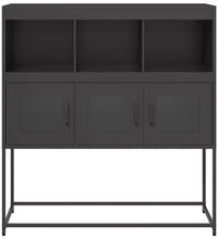 Sideboard Schwarz 100,5x39x107 cm Kaltgewalzter Stahl