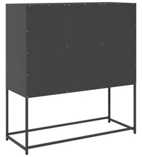 Sideboard Schwarz 100,5x39x107 cm Kaltgewalzter Stahl