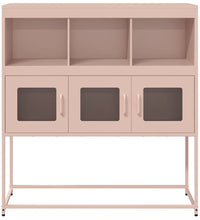 Sideboard Rosa 100,5x39x107 cm Kaltgewalzter Stahl