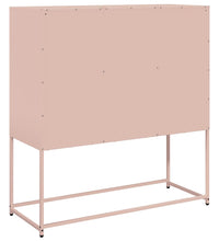 Sideboard Rosa 100,5x39x107 cm Kaltgewalzter Stahl