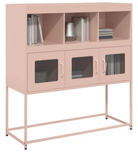 Sideboard Rosa 100,5x39x107 cm Kaltgewalzter Stahl