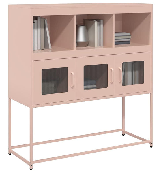 Sideboard Rosa 100,5x39x107 cm Kaltgewalzter Stahl