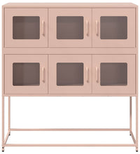 Sideboard Rosa 100,5x39x107 cm Kaltgewalzter Stahl