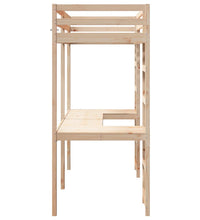 Hochbett ohne Matratze 80x200 cm Massivholz Kiefer