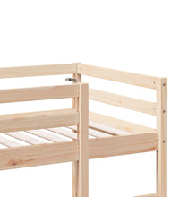 Hochbett ohne Matratze 80x200 cm Massivholz Kiefer