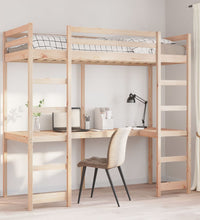Hochbett ohne Matratze 80x200 cm Massivholz Kiefer