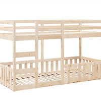 Etagenbett 80x200 cm Massivholz Kiefer