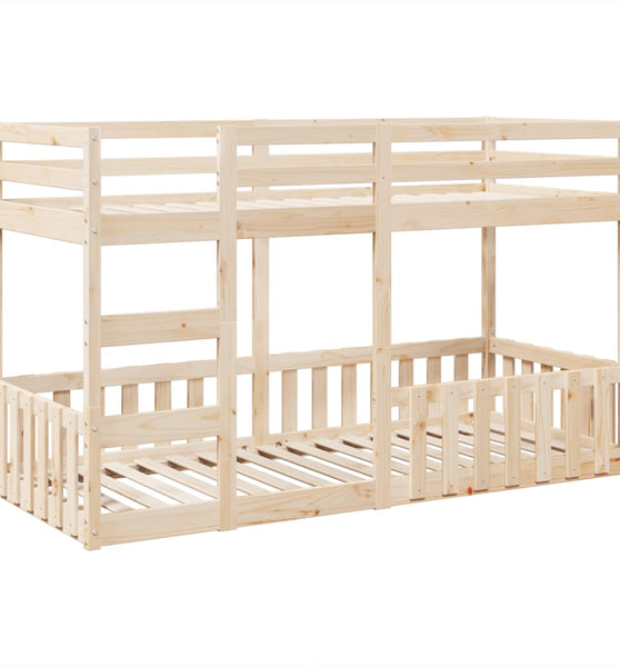 Etagenbett 80x200 cm Massivholz Kiefer