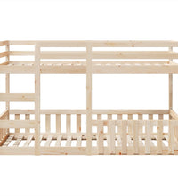 Etagenbett 80x200 cm Massivholz Kiefer