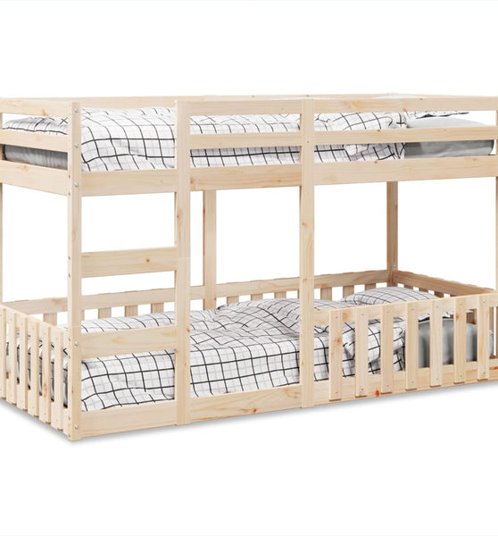 Etagenbett 80x200 cm Massivholz Kiefer