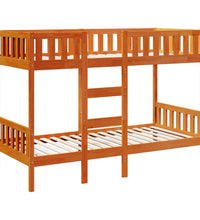 Etagenbett Wachsbraun 80x200 cm Massivholz Kiefer