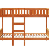 Etagenbett Wachsbraun 80x200 cm Massivholz Kiefer