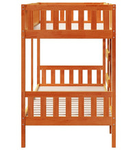 Etagenbett Wachsbraun 80x200 cm Massivholz Kiefer