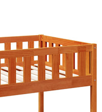 Etagenbett Wachsbraun 80x200 cm Massivholz Kiefer