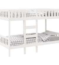 Etagenbett Weiß 90x200 cm Massivholz Kiefer