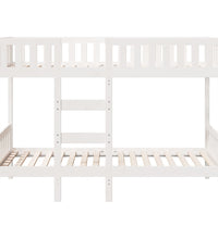 Etagenbett Weiß 90x200 cm Massivholz Kiefer