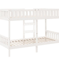 Etagenbett Weiß 90x200 cm Massivholz Kiefer