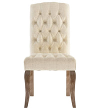 Esszimmerstühle 4 Stk. Beige Leinenoptik Stoff