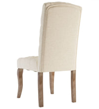 Esszimmerstühle 4 Stk. Beige Leinenoptik Stoff