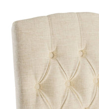 Esszimmerstühle 4 Stk. Beige Leinenoptik Stoff