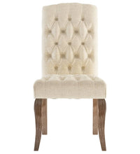 Esszimmerstühle 6 Stk. Beige Leinen-Optik Stoff
