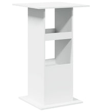 Bartisch mit Ablagen Weiß 60x60x102 cm Holzwerkstoff