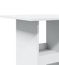 Bartisch mit Ablagen Weiß 60x60x102 cm Holzwerkstoff
