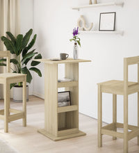 Bartisch mit Ablagen Sonoma-Eiche 60x60x102 cm Holzwerkstoff