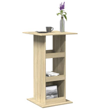 Bartisch mit Ablagen Sonoma-Eiche 60x60x102 cm Holzwerkstoff