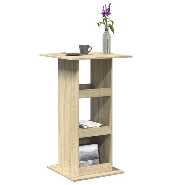 Bartisch mit Ablagen Sonoma-Eiche 60x60x102 cm Holzwerkstoff