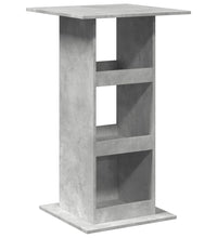 Bartisch mit Ablagen Betongrau 60x60x102 cm Holzwerkstoff