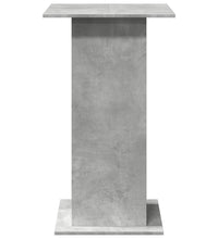 Bartisch mit Ablagen Betongrau 60x60x102 cm Holzwerkstoff