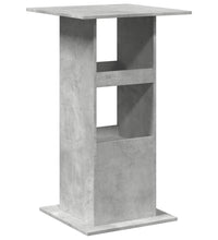 Bartisch mit Ablagen Betongrau 60x60x102 cm Holzwerkstoff