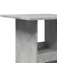 Bartisch mit Ablagen Betongrau 60x60x102 cm Holzwerkstoff